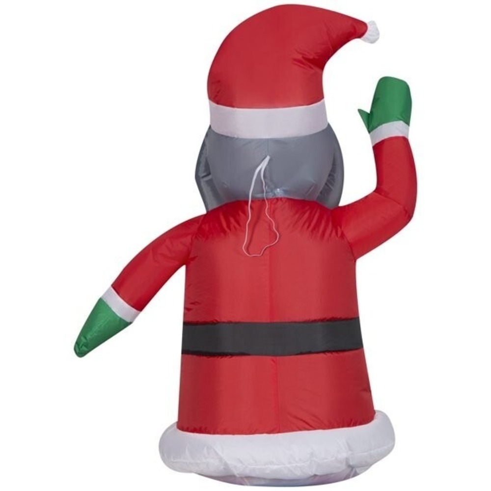 Gemmy Airblown Inflatable African American Santa Car Buddy 3Ft LED Christmas New - Picture 5 of 9